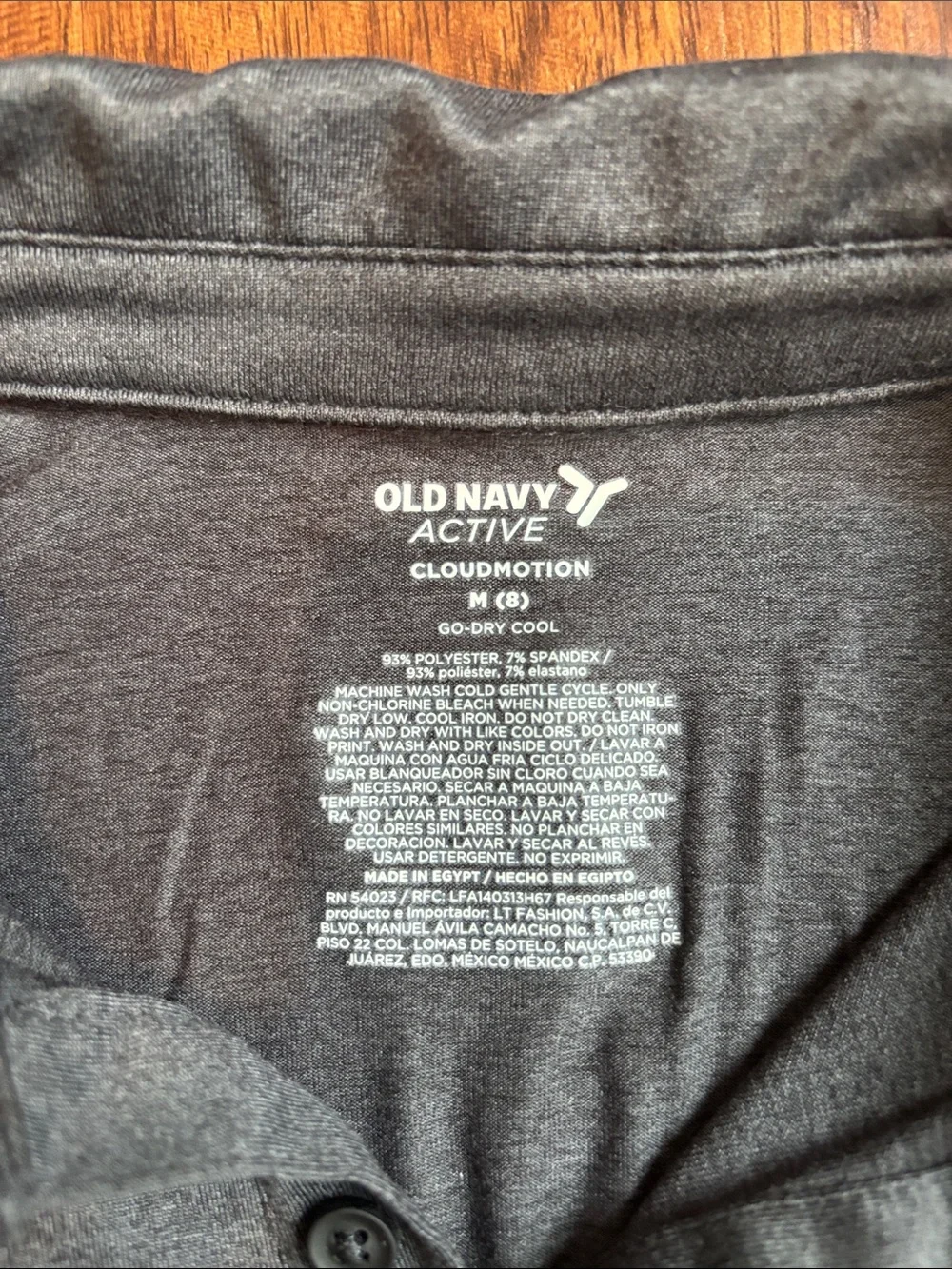 Old Navy Boy’s Dark Heather Gray Active Polo